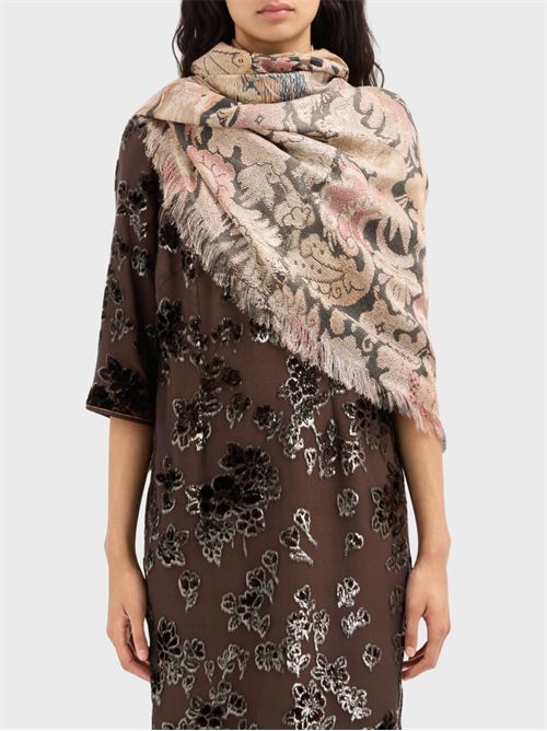 Pure silk shawl with exotic motif PIERRE-LOUIS MASCIA | 135X195S4518731